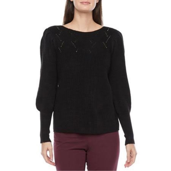 Liz Claiborne Sweaters - NWT LIZ CLAIBORNE Pullover Black Knitted Sweater